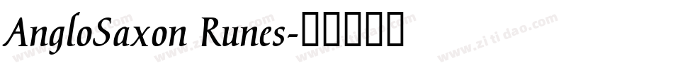 AngloSaxon Runes字体转换